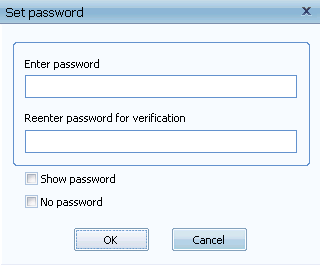 input password